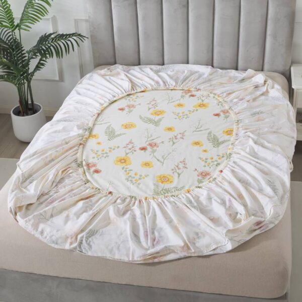 bedding sheet set yellow marigold