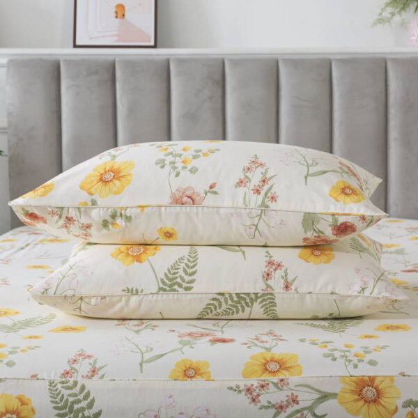 bedding sheet set yellow marigold