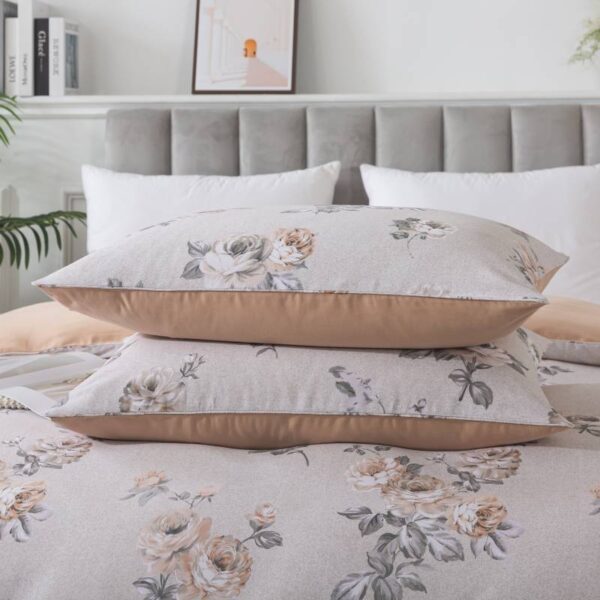 duvet cover set rose floral pattern