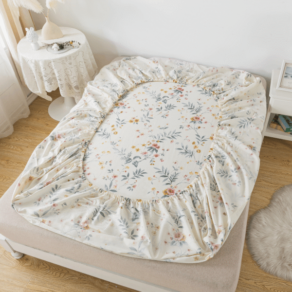 bedding sheet set pink floral