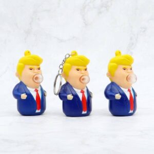 donald bubble squeeze keychain