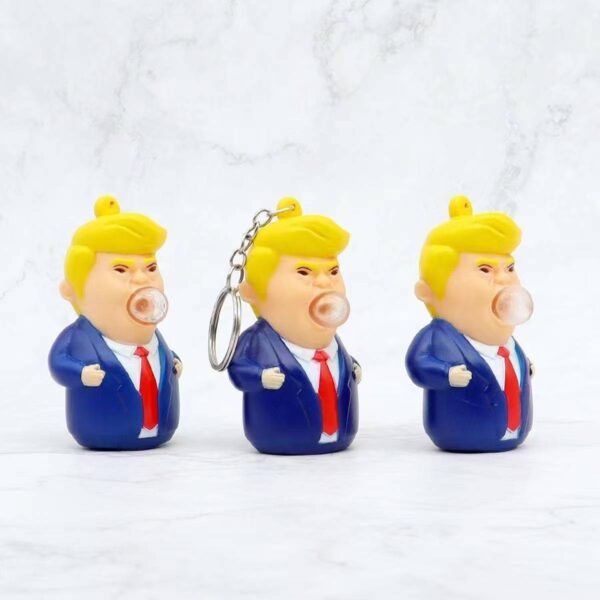 donald bubble squeeze keychain
